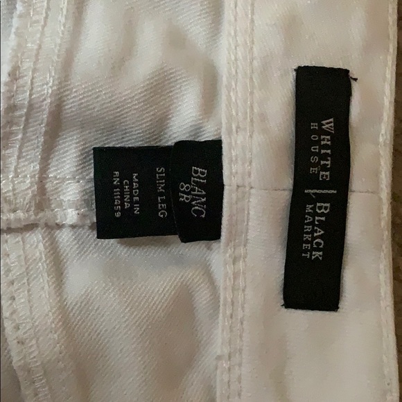 Stylish chic white denim WHBM - Picture 3 of 4